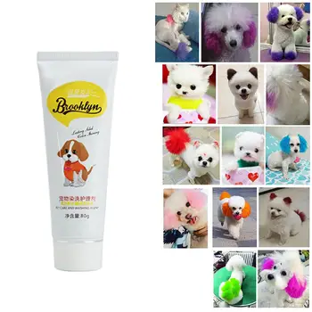 80g Pet Šuo, Katė Gyvūnų Plaukų Dažymas dažančios medžiagos Dažai: Pigmentas Agentas Prekių Buveinių Dekoro Pet products