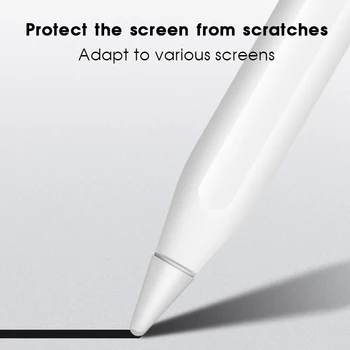 8pcs Apple pieštukas 1 2 2 Rašiklio galiuko apsaugos bžūp Atveju iPad 1 2 Touchscreen, Stylus Bžūp Minkšto Silikono Pen Patarimas Priedų