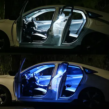 9pcs 2007-2013 m. M. Suzuki SX4 SAV Balta Canbus Automobilių, LED Lemputes, Interjero Žemėlapis Dome Light Kit Magistraliniai Krovinių Licencijos numerio ženklo apšvietimo Žibintas