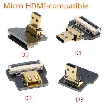 A3 serijos Super trumpas fpc ffc HDcord,ultra plonas butas fpv HDMI Suderinamus Kabelis lankstus mini hdmi micro hdmi juostelės, vielos 10cm