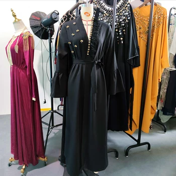 Abaja Dubajus Turkija Diamond Musulmonų Suknelė Islamas Suknelė Abayas Moterų Vestidos Skraiste Longue Vetement Femme Musulman De Režimas AB002