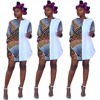 Afrikos Suknelės Moterims Afrikos Drabužius Afrikos Suknelė Spausdinti Dashiki Ponios Drabužiai Ankara Plius Dydis Afrikos Moterų Suknelė