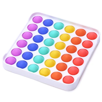 Aikštėje Rainbow Push Bubble Pop Autizmo Naujas Fidget Žaislai Streso Atsarginiais ir daugiau Dėmesio Minkštas Išspausti Pop Žaislas