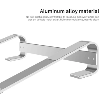 Aliuminio Portable Nešiojamas Stovas Nešiojamojo kompiuterio Stovas Bazės Savininkas Stovėti 