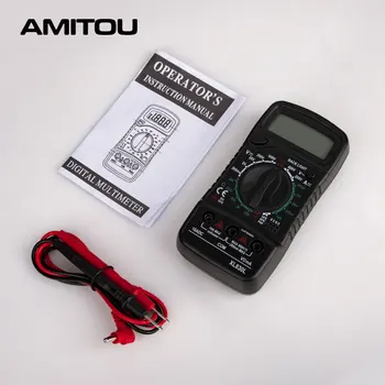 AMITOU XL830L 1999 Skaičiuoja Skaitmeninis Profesinės Multimetras elektrinės sienų voltmetras AC Srovė Omo Apšvietimas Testeris su Vielos Bandymo