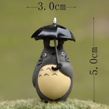 Anime 5cm Mini Totoro Veiksmų Skaičius, Su Skėčiu Žaislas 
