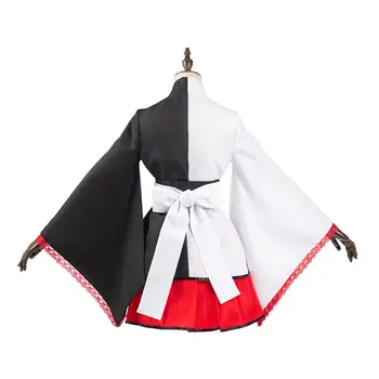 Anime Danganronpa Monokuma Cosplay Kostiumas Suknelė Kimono Balta Meška Kostiumai Helovyno Karnavalas Kostiumas