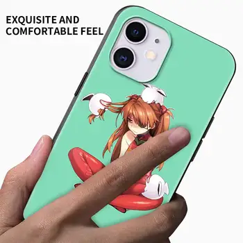 Anime EVA Genesis Evangelion mobiliojo Telefono dėklas skirtas iPhone Pro 11 12 Mini XR X 7 8 6 6S Plus XS Max 5 5S SE 2020 Padengti Coque