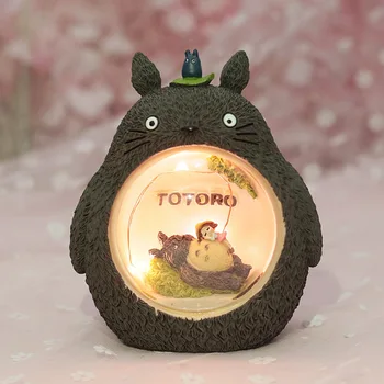 Anime Hayao Miyazaki Veiksmų Totoro Modelis, Dervų Modelis, Žaislai Vaikams Naktinė Lempa Apdailos Lėlės Gimtadienio Dovana Kolekcines, Žaislai