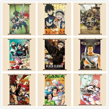 Anime, Manga Juoda Dobilų Sienos Pažymėkite Tapybos 40x60 Nuotrauką, Tapetai, Lipdukai, Plakatai 001