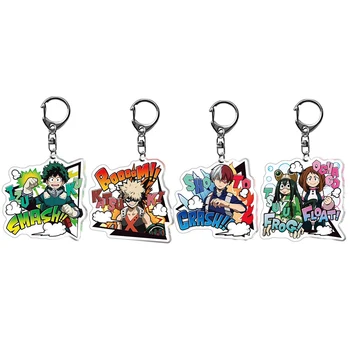Anime Mano Herojus Akademinės Bendruomenės Boku No Herojus Akademinės Bendruomenės Keychain Akrilo Paketų Prižiūrėtojų Raktinę Key Chain Pakabučiai