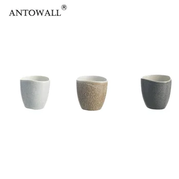 ANTOWALL 200ml Senovinių Keramikos Teacup Vandens Puodelį Drinkware Kavos Puodelio Retro Geriamojo Molio patys puodeliai