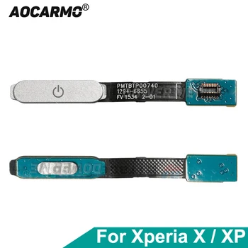Aocarmo Sony Xperia X F5122 5121 XP F8132 8131 Veiklos pirštų Atspaudų Jutiklis Touch ID Galios On / Išjungimo Jungiklį Mygtuką Flex Kabelis