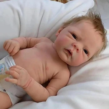 Atgimimo Lėlės, Žaislai Naujagimiui Tikroviškos Lėlės Žaislas 46cm Imituojamas Silikono Baby Doll Bamblys Žaislas Vaikų Atostogų Dovanų
