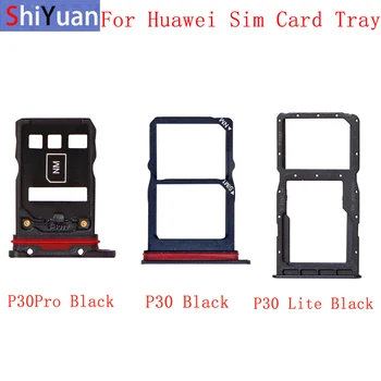 Atmintis MicroSD Kortelės SIM Kortelės Dėklas Dalys SIM Kortelės Lizdo Laikiklį, Huawei 30 P30Pro 30 Lite atsarginės Dalys