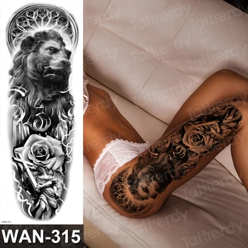 Atsparus vandeniui didelis laikinas tatuiruotes vyrai moterys šlaunies kojų arm sleeve kūno meno tatuiruotė seksualus juodas didelis tatuiruotė užsakymą netikrą decal