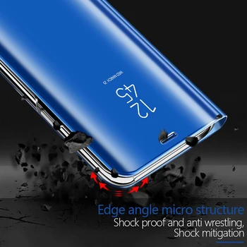 Atveju Huawei Honor 8S 7S 7C, 7A Pro Flip Book coque Dėl Garbės 7C, 7A 7 S A C C7 ir A7 S7 S8 AUM-AL29 Smart Veidrodis Peržiūrėti Padengti