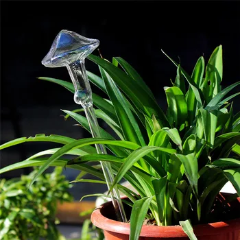 Augalų Savarankiškai Laistymo Pasaulyje Augalai, Vandens Lemputes Paukščių Formos Skaidraus Stiklo Laistymo Įrenginys