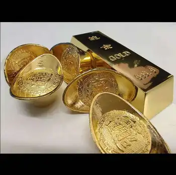 Autentiškas Lydinio Auksu, Aukso Plytos Kinijos aukso mėginiai Išsiųsti du aukso brangenybės