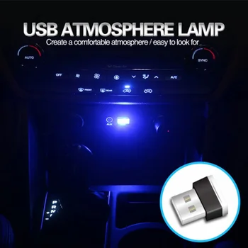 Automobilio LED Lemputė USB Atmosfera Šviesą, Lexus ES GX 