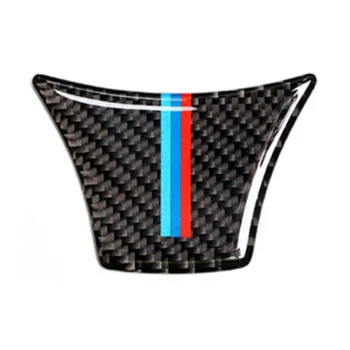 Automobilio Stilius Nekilnojamojo Anglies Pluošto Vairas aplinkosaugos ¾enklelis M juostele Emblema 3D Lipdukas, Skirtas BMW 5 ir 7 serijos F10 yra f01 F07 2011 m. 2012 - 2017 m.