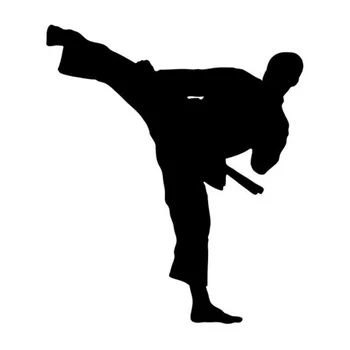 Automobilių Lipdukas Karate, Taekwondo Gražus Berniukas Decal Asmenybės PVC Kūno Langų Apdailos Montavimo Padengti Įbrėžimams atsparus Vandeniui Lipdukai