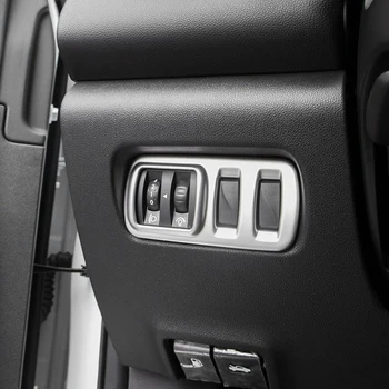 Automobilių Stick Optikos ABS Chrome Priekiniai Galvos Rūko žibintų Jungiklis Apdailos Rėmas Lempa Skydelyje Renault Kadjar 2016-2019