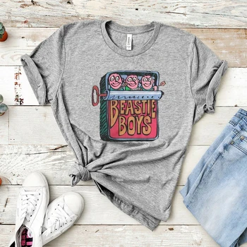 B. Berniukai Sardinės Gali Spausdinimo Moterys T-shirt Autentiški 90 Grafinis Moterų Marškinėliai, Unisex Atsitiktinis Juosta Tee Sveiki Bjaurus Hipster Viršūnės