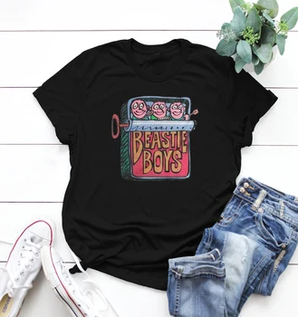 B. Berniukai Sardinės Gali Spausdinimo Moterys T-shirt Autentiški 90 Grafinis Moterų Marškinėliai, Unisex Atsitiktinis Juosta Tee Sveiki Bjaurus Hipster Viršūnės