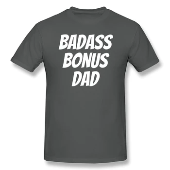 Badass Bonus Tėtis Bonus Tėtis Humoro Grafinis Vyrų Pagrindinio trumpomis Rankovėmis T-Shirt Bonus Tėtis Dovanos Viršūnes Tees Europos Dydį