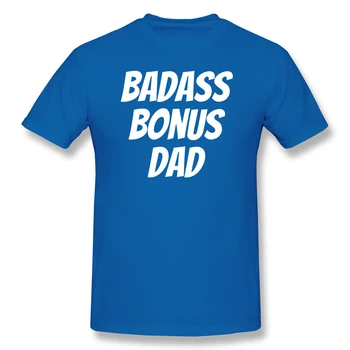 Badass Bonus Tėtis Bonus Tėtis Humoro Grafinis Vyrų Pagrindinio trumpomis Rankovėmis T-Shirt Bonus Tėtis Dovanos Viršūnes Tees Europos Dydį