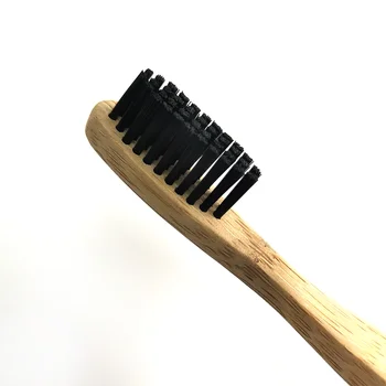 Bambuko Anglis dantų šepetėlį Biologiškai Dantų Šepetėliu Banister Šepetys/ Bangų Formos Teethbrush Vidutinio kietumo/ Plokščias Šepetys