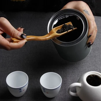 Bambuko medžiaga arbatos šaukštas arbatos ceremonija priedai arbatos kibiras kung fu arbatos rinkinys