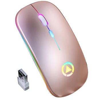 Belaidžio Silent Pelės Žaidimas Žaidimų Pelės Įkrovimo 2.4 GHz USB Optinė, Ergonomiškas Pelės LED Backlight Pelės Nešiojamas PC Gamer