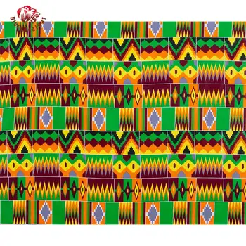 BintaRealWax 2021 Dizaino Afrikos Medvilnės Audinio Šviesos Spalva Moterys Šalis Suknelė Siuvimo Medžiagos Realwax 6 Metrų/Daug Audiniu 24FS1404