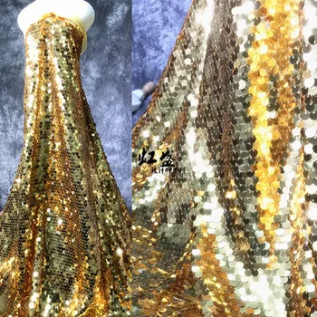 Blizga aukso blizgučiai audinio 9mm china parduotuvė parduotuvė apdailos medžiaga, vakarinę suknelę siuvimo audinys 1 kiemas