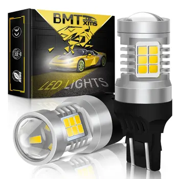 BMTxms 2vnt T20 7443 W21/5W 7440 W21W LED Lemputė 