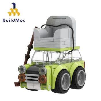 Buildmoc Mr Bean Mini žaliojo Automobilio Stogas Su Sofa-Klasikinis Pupelės Filmo Greitis Čempionų Techninė Automobilių Blokai Vaikas Žaislai Dovana