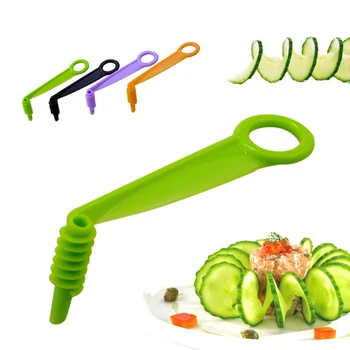 Bulvių Agurkų Spiralės Slicer Vaisių, Daržovių Sukasi Pjaustymo Reative Vaisių Cutter Daržovių Spiralinis Peilis Pjovimo Įtaisas