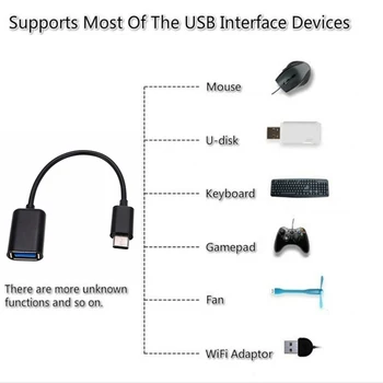 C tipo su USB A USB2.0 Female USB OTG, USB, C Jungtys OTG Konverteris Adapteris, Skirtas 