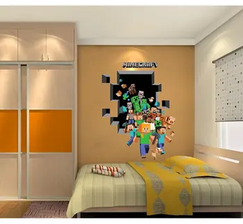 Cartoon Žaidimai Sienų Lipdukų Mozaikos žaidimas plakatai decoracion hogar moderno sienų lipdukai vaikams kambariai Anime plakatas
