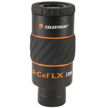 CELESTRON X-CEL LX 2.3 mm Astronomijos okuliaras 1.25 Colio 60 laipsnių, aukštos raiškos didelis laukas, sukasi-iki akiniai