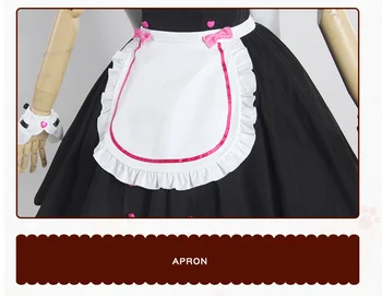 Chocola NEKOPARA Cosplay Chocola Vanilės Tarnaitė Suknelė, Kostiumas Anime Katė Neko Mergina Kostiumai Moterims Komplektai