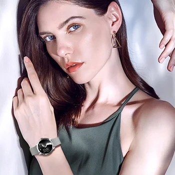 COCIFIT Q8L Smart Watch Moterų Jutiklinis Ekranas Nešiojami Prietaisai -- Skersmuo 39mm Smartwatch Moterų Pritaikoma Tapetai