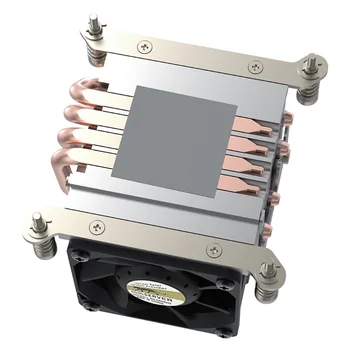 COOLSERVER R63 4 Heatpipe 2U Serverio CPU Aušintuvo Darbo vietos Kompiuterio Aušinimo Ventiliatorius Intel LGA2011 1700 115X AMD AM4