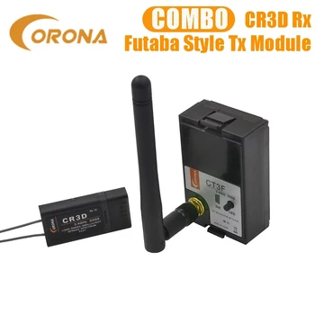 Corona 2.4 GHz Radijo Valdymo CT3F RF Modulis &CR3D imtuvas DSSS FUTABA 3PK HITEC