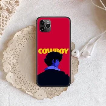 Cowboy Bebop Anime Telefono Padengti Korpuso iphone 5 5s se 2020 6 6s 7 8 12 mini plus X XS XR 11 PRO MAX black Funda Silikono