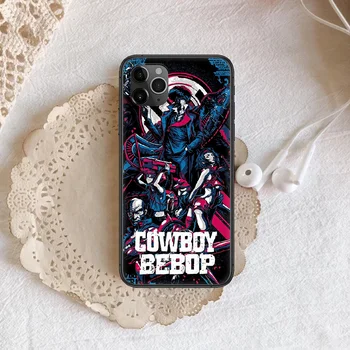 Cowboy Bebop Anime Telefono Padengti Korpuso iphone 5 5s se 2020 6 6s 7 8 12 mini plus X XS XR 11 PRO MAX black Funda Silikono
