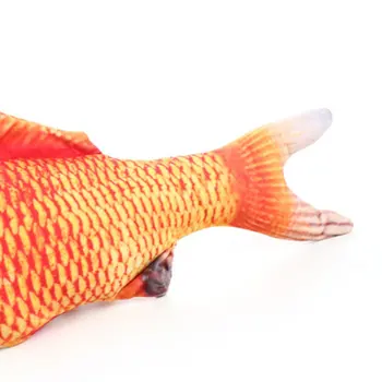 Creative 3D Karpis Žuvies Formos, Kačių Žaislas Mielas Modeliavimas Pliušinis Žvejoti, Žaisti Žaislas Augintiniui Dovana Katžolių Žuvis, Įdaryti Pagalvės Lėlės