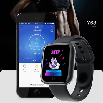 D20 Moterys Vyrai Fitness Tracker Smart Watch Širdies Ritmo Monitorius Kraujo Spaudimą 